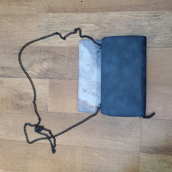 Seint Beauty Travel Crossbody Purse and Makeup Bag Clutch In Grey - Picture 5 of 10